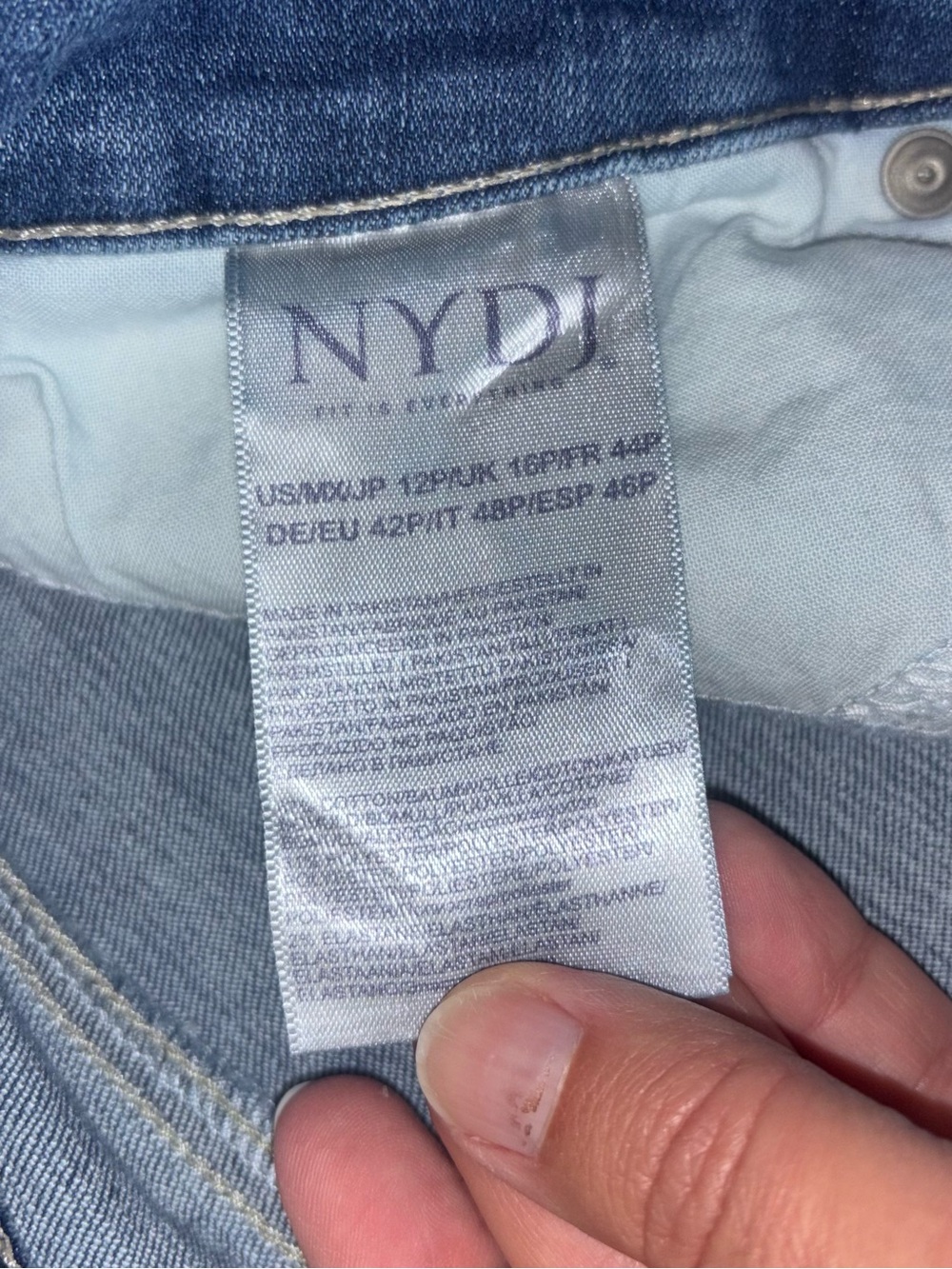 NYDJ Marilyn Straight Jeans Size 12P - Picture 3 of 9